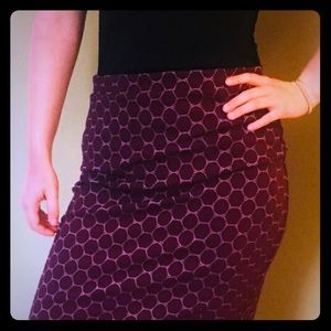 Purple Moda pencil skirt